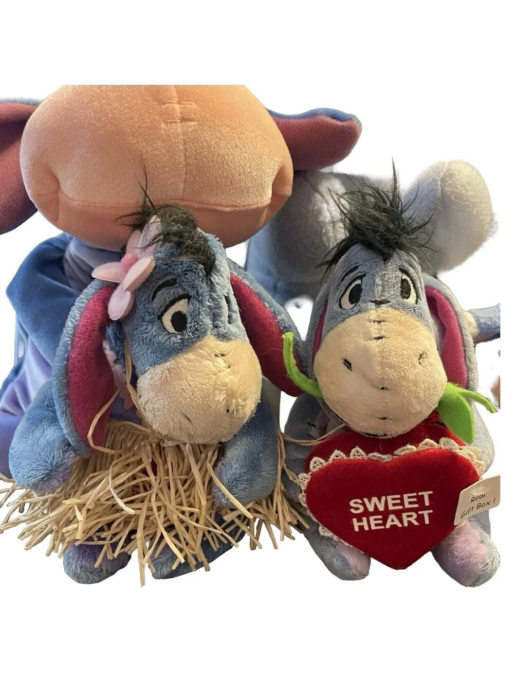 Eeyore Disney Lot Of 7 Plush Toys VTG Toys Winnie the Pooh